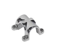 DIGNIFE Ferretería Marina, Abrazaderas for Tubos de Acero Inoxidable de 25 mm con Base de Soporte de sujeción Fija en, Soporte de Tubo Engrosado con Doble Perno(25MM Mirror Polished)