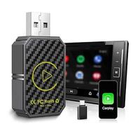 DigScape Adaptador CarPlay inalámbrico, convierte CarPlay con cable a inalámbrico, USB C/A, Plug and Play, para coches 2016 y para iPhone iOS 10+