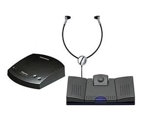 Digta Transcription Premium Kit 568 (KDC5672-12), Soundbox 830, Auriculares y Interruptor de pie, Incluye Software de Dictado