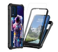 DIGTIALL Funda de astronauta para Blu View Speed 5G con protector de pantalla de vidrio templado, doble capa, resistente, a prueba de golpes, funda protectora de TPU para Blu View Speed 5G B1550VL