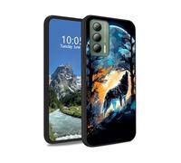 DIGTIALL Funda de TPU para Cricket Outlast/AT&T JETMORE Slim Black Soft TPU Silicona a prueba de golpes antideslizante Funda protectora para mujeres y hombres para Cricket Outlast/AT&T Jetmore, Wolf