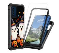 DIGTIALL Funda para BLU Speed 5G B1550VL de 6.7 pulgadas con protector de pantalla de vidrio templado, doble capa resistente a prueba de golpes, funda protectora para BLU Speed 5G, brujas