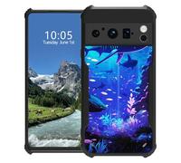 DIGTIALL Funda para Google Pixel 8 Pro Slim Hybrid Acrylic Back+Soft TPU Bumper Antideslizante a prueba de golpes Funda protectora para Pixel 8 ProSharks