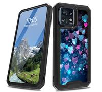 DIGTIALL Funda para Moto Edge Plus 2023 para hombres y mujeres, doble capa, resistente, a prueba de golpes, funda protectora para Motorola Edge Plus 2023, corazón de amor