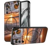 DIGTIALL Funda para Samsung Galaxy S20 FE de 6.5 pulgadas con soporte y funda para cámara para Galaxy S20 FE con doble capa resistente a prueba de golpes, puesta de sol en la playa y puesta de sol