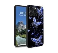 DIGTIALL Funda protectora de silicona TPU suave y delgada para iPhone 14 Pro Max de 6.7 pulgadas, diseño de mariposas brillantes para iPhone 14 Pro Max de 6.7 pulgadas