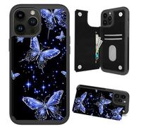 DIGTIALL Funda tipo cartera para iPhone 14 Pro Max de 6.7 pulgadas con tarjetero y protección RFID, funda protectora de piel sintética a prueba de golpes para iPhone 14 Pro Max de 6.7 pulgadas