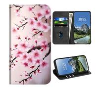 DIGTIALL Funda tipo cartera para Nokia C110 de 6.3 pulgadas con tarjetero y protección RFID para mujeres y hombres, piel sintética, función atril magnético, a prueba de golpes, para Nokia C110, flor