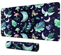 DIGTIALL Luna Moths and Stars Moon Card Mat para MTG & TCG Playmat Mouse Pad,59.9 cm x 35.1 cm Game Mat Trading Card Game Game Mat Mat Table Mat Perfect for Card Games Video Games Computer Office