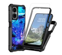 DIGTIALL Sharks - Funda protectora para Boost Celero 3 5G con protector de pantalla de vidrio templado, doble capa resistente a los golpes de TPU para Boost Celero 3 5G