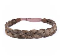 Diguan Cabello sinttico Diadema trenzada Classic Capacy Wide Buarded trenzas elsticas estiramientos elsticos para mujeres Accesorio de belleza par