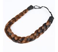 Diguan Cabello sinttico Diadema trenzada Classic Chunky ancho trenzado trenzas elsticas estiramiento de cabello para mujeres accesorio de belleza 5
