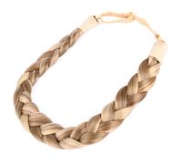 Diguan Cabello sinttico Diadema trenzada Classic Classing Wide Tranvasta trenzada Elstica Stretch Pied de cabello Women Girl Beauty Accesorio 55G A