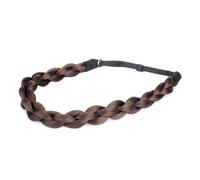 DIGUAN Diadema trenzada de pelo sint tico estrecho y rechoncho, cl sica y gruesa