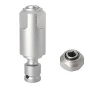 Diheohg 1 adaptador de llave eléctrica a martillo, cabeza de conversión 1/2, barra de conexión, taladro percutor eléctrico cuadrado