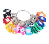 Diheohg 1 organizador de llaves portátil, como se muestra en la imagen, de plástico + metal, con 30 mosquetones individuales y llaveros para múltiples llaves, para oficina, apartamentos