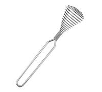 Diheohg 1 pieza de alambre batidor en espiral de resorte, crema batida, batidor de huevos, salsa y crema, batidora de mano, acero inoxidable, herramienta de cocina, accesorios para mezclar