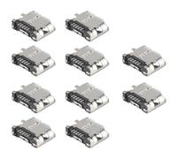 Diheohg 10 piezas de repuesto tipo B Micro-USB hembra hembra conector conector conector