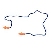 Diheohg 10 Piezas De Tapones De Oídos Suaves De Silicona De Seguridad - Protectores Auditivos, Manguitos con Cable - Reducción De Ruido Para El Trabajo en Casa Para Dormir Azul Naranja