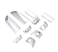 Diheohg 10 unids/set coche ABS cromo puerta tazón inserto marco superposición panel para 2005-2015 estilo de coche