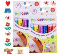 Diheohg 12 bolígrafos hinchables para niños, lápices de palomitas de maíz, lápices de colores duraderos
