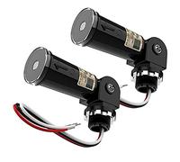 Diheohg 2 paquetes,Sensor de aislamiento hasta el amanecer/día, interruptor eléctrico foto, sensor de células fotográficas,IP65 impermeable foto celular para iluminación exterior