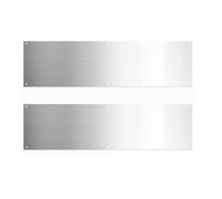 Diheohg 2 piezas de topes de puerta accesorios para puertas exteriores placa de aluminio para puertas evitar pisar la puerta
