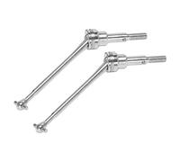 Diheohg 2 piezas Metal eje de transmisión delantero CVD 0090 para 12428 12423 1/12 RC Auto Crawler corto curso actualización piezas