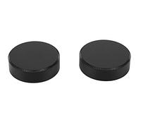 Diheohg 2 Uds Metal C-Mount Tapa de lente trasera para CCTV (Negro)