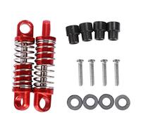 Diheohg 2 unidades 1/28 RC amortiguador de golpes de aluminio para coche RC K969 K989 K999 P929 4WD curso corto deriva coche actualización piezas rojo