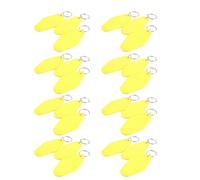 Diheohg 24 llaveros vintage de motel DIY Hotel llavero Bulk Sublimation (amarillo)