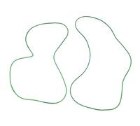 Diheohg 2Pcs Round Belting Riding Cycling Training Tabla de Entrenamiento Plataforma de Rodillo de Transmisión PU Correa 5 mm para transmisión de accionamiento
