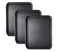 Diheohg 3 bandejas para botas de alto rendimiento para zapatos, cuencos, cuencos de almacenamiento, cuencos para perros o gatos, alfombrillas para proteger el suelo, 13,7 x 10,8