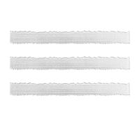 Diheohg 3 unidades de 8,4 reglas irregulares de metal para hacer tarjetas, álbumes de recortes, herramientas de oficina escolares