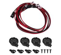 Diheohg 4 LED luz con lámpara pantalla para 1/10 rc crawler accesoriosR RC Auto Parts C