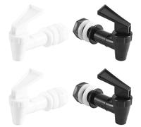 Diheohg 4 sets de botella de agua de grifo frío, grifo grifo grifo caño agua graneadores palanca boquilla válvula