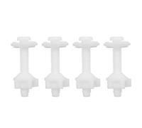 Diheohg 4 unids asiento de inodoro bisagra pernos tornillos con tuercas de plástico y arandelas asiento de inodoro kit