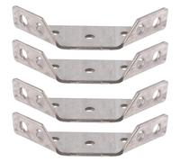 Diheohg 4 unids multifuncional código de acero inoxidable derecho fijo soporte muebles tablero accesorios de hardware