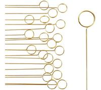 Diheohg 40 unidades de anillos con diseño de flores, soporte para tarjetas, soporte para fotos, soporte para fotos, soporte para tarjetas de flores