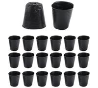 Diheohg 500 unidades de jardín de infancia maceta de plástico para plantas de multiplicación bolsa de crecimiento jardín necesidades 8 cm x 8 cm