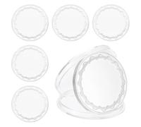 Diheohg 6 piezas de monedas en bruto para grabar, 40 mm para monedas en bruto grabado láser, monedas individuales de desafío, metal pulido, plata