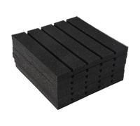 Diheohg 6 unidades de aislamiento acústico de estudio de grabación, paneles acústicos, espuma gruesa, absorción de luz, acústica