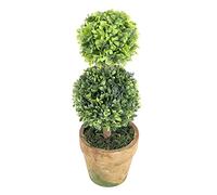 Diheohg Árboles de plástico artísticos en las macetas. Patrón interior de jardín al aire libre: