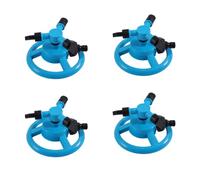 Diheohg Aspersor automático 360 grados Rotación Automática Aspersor Equipo de riego de jardín de césped Rociador giratorio Azul