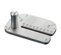 Diheohg Ayuda de costura para cuero, fabricada en metal resistente, sirve como guía para costura precisa de trabajos de cuero, duradero