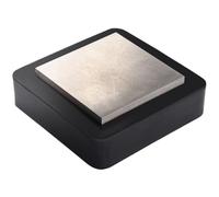 Diheohg Bloque de banco de 3 bancos, yunque plano, herramienta de joyería, 4 bloques de goma robusta, tratado térmicamente, resistente a los arañazos, bloque de banco macizo