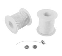 Diheohg Candle DIY Tools, 2 rollos de velas trenzadas Wick Cotton Core y 200 unidades de pastillas para manualidades