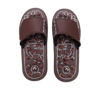 Diheohg Dispositivo de masaje de pies de acupresión, zapatillas de masaje, zapatillas, zonas reflejas, masaje, sandalias, alivio, fascitis plantar, artritis para hombres, mujeres M