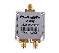 Diheohg Divisor de alimentación SMA hembra de 2 vías, divisor de potencia 8G, 1500-8000 MHz, divisor de cable de señal, divisor hembra