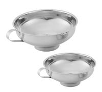 Diheohg Embudo para conservas, 2 paquetes de acero inoxidable, embudo de cocina, embudo de conserva, embudo de conservas
